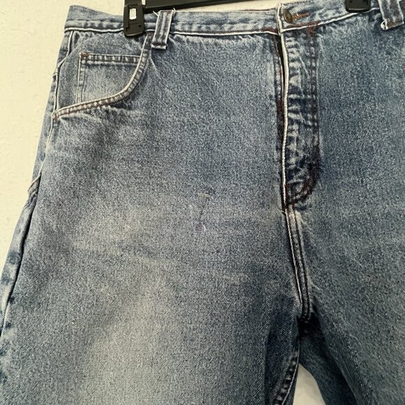 Vtg 90's Tommy Hilfiger DESTROYED GRUNGE CARPENTER PAINTER BAGGY Shorts Men 42 - Picture 15 of 15